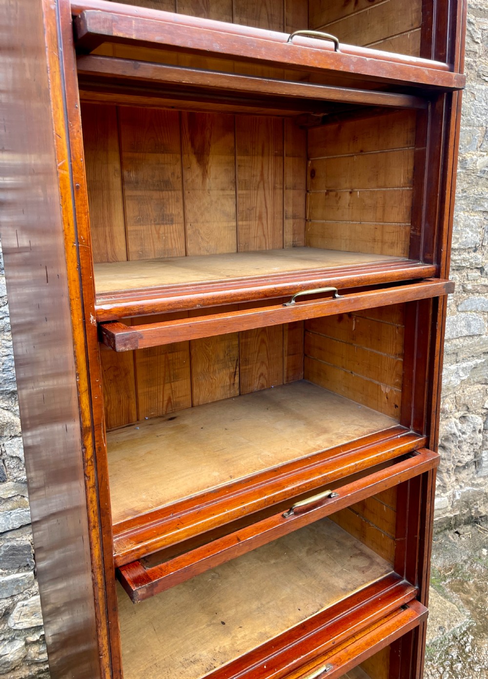Tall Antique Mahogany Haberdashery Cabinet View XI