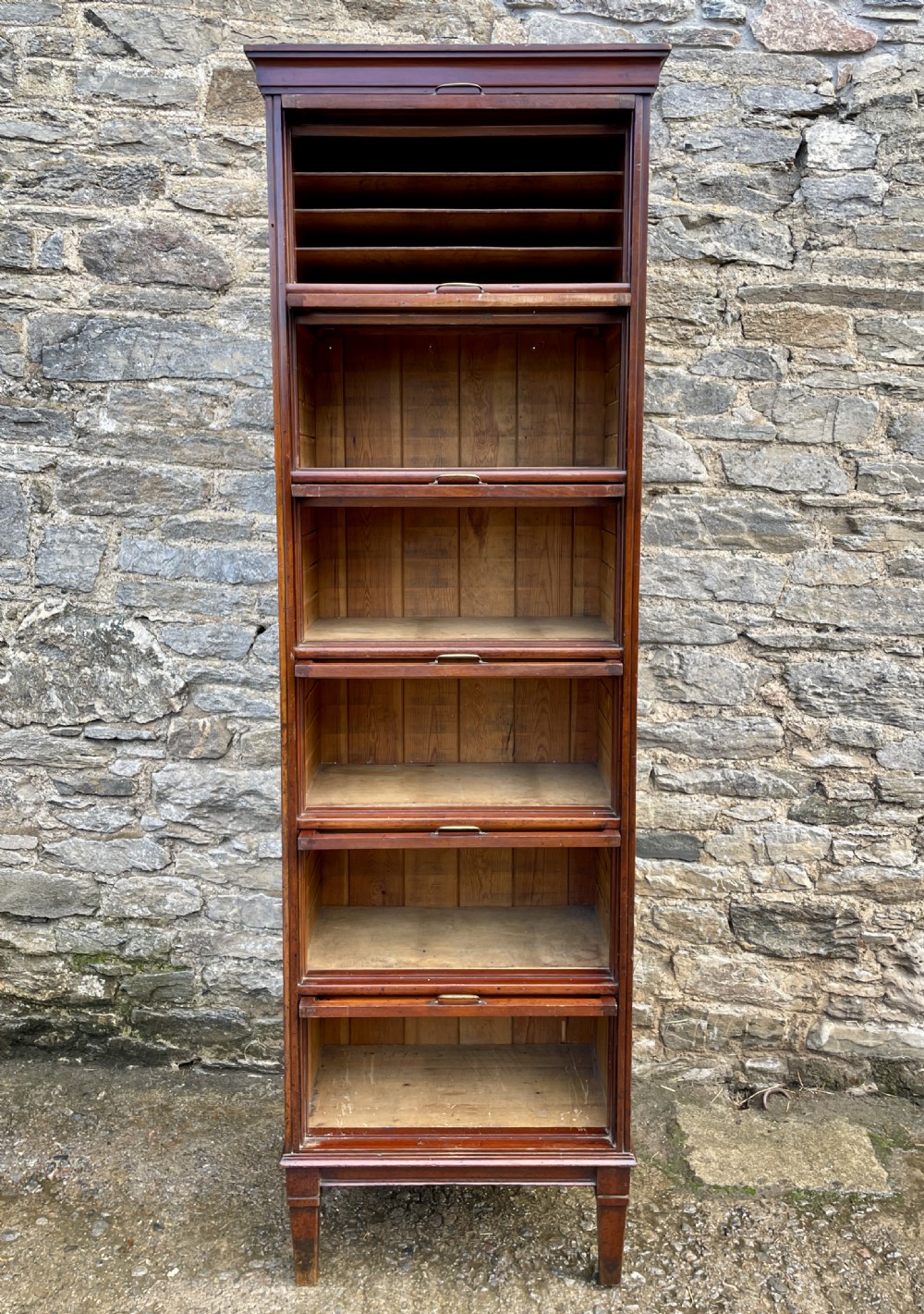 Tall Antique Mahogany Haberdashery Cabinet View XVIII