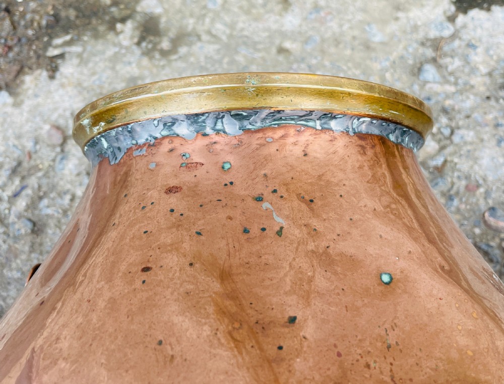 Set of 3 Victorian Copper Milk Pails View VI