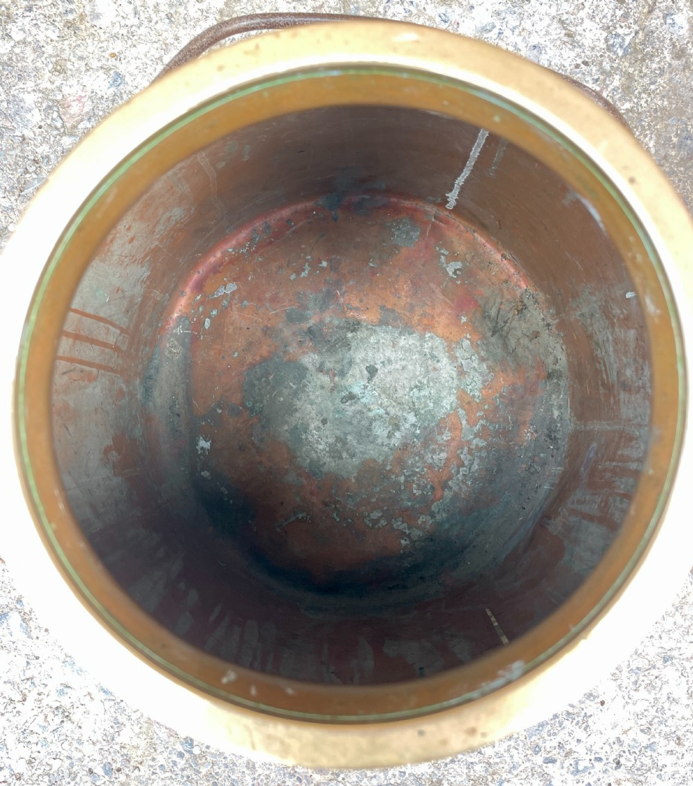 Set of 3 Victorian Copper Milk Pails View XI