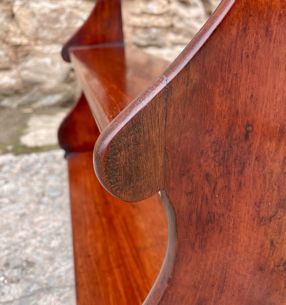 Victorian Mahogany Waterfall Shelves View VI