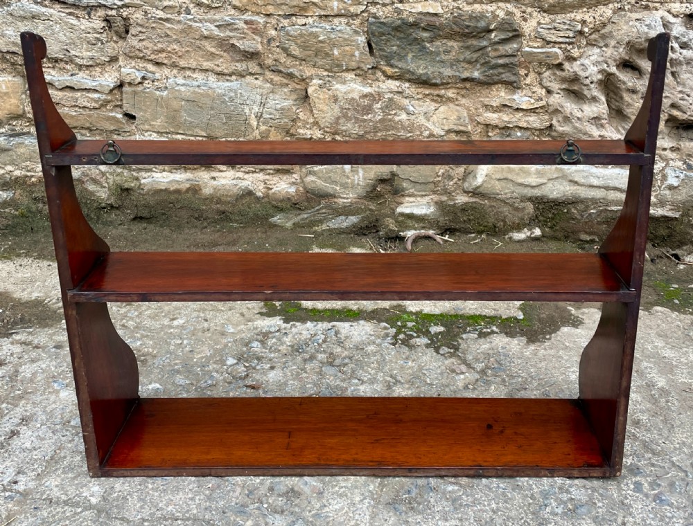 Victorian Mahogany Waterfall Shelves View VII