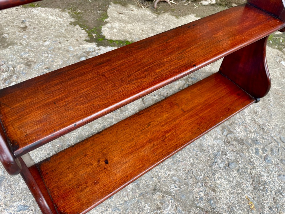Victorian Mahogany Waterfall Shelves View XI