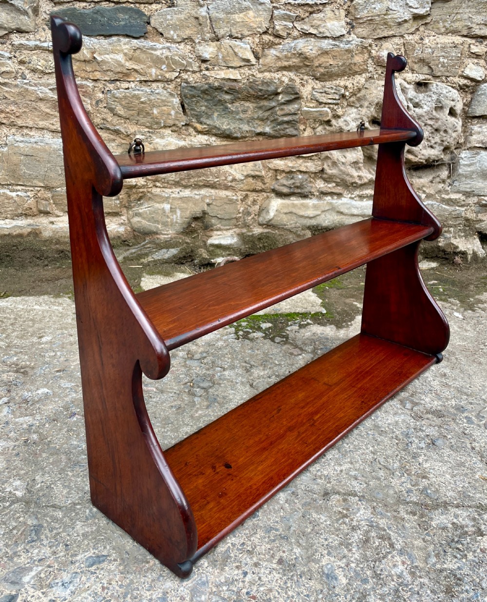 Victorian Mahogany Waterfall Shelves View XII