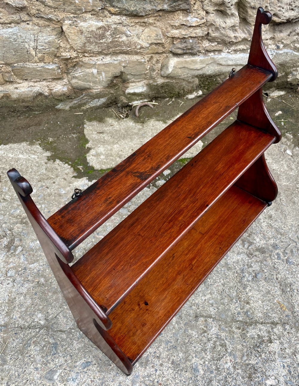 Victorian Mahogany Waterfall Shelves View XIII