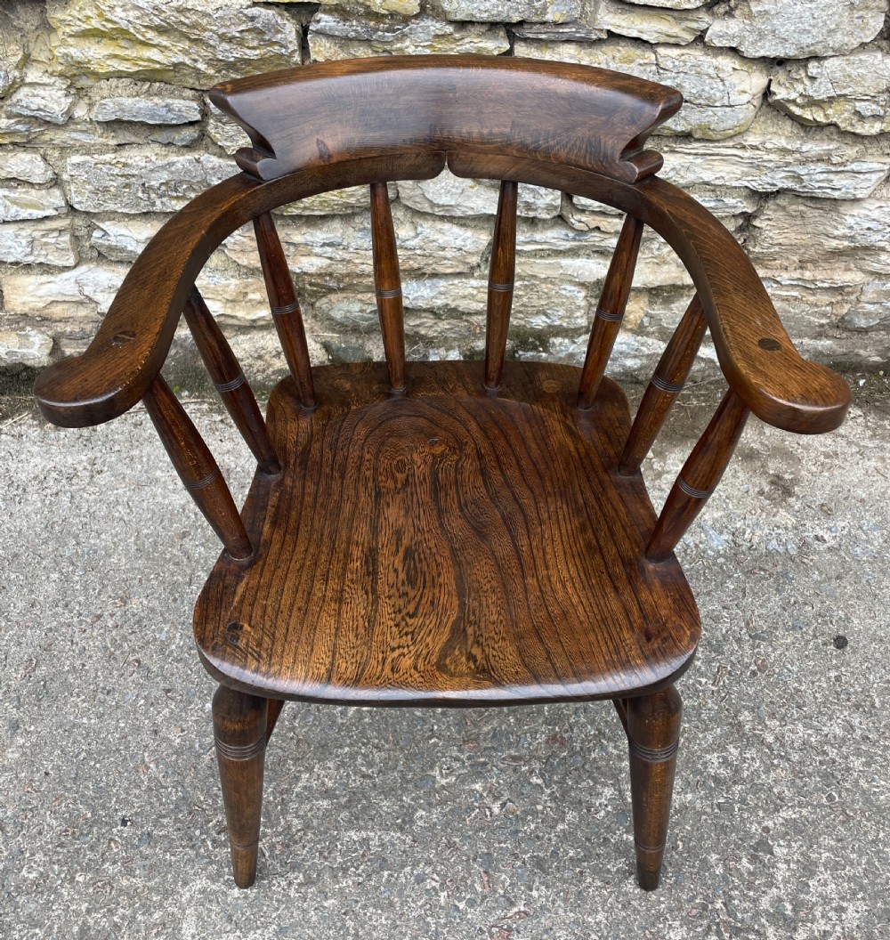 Antique Elm Captains Chair View II