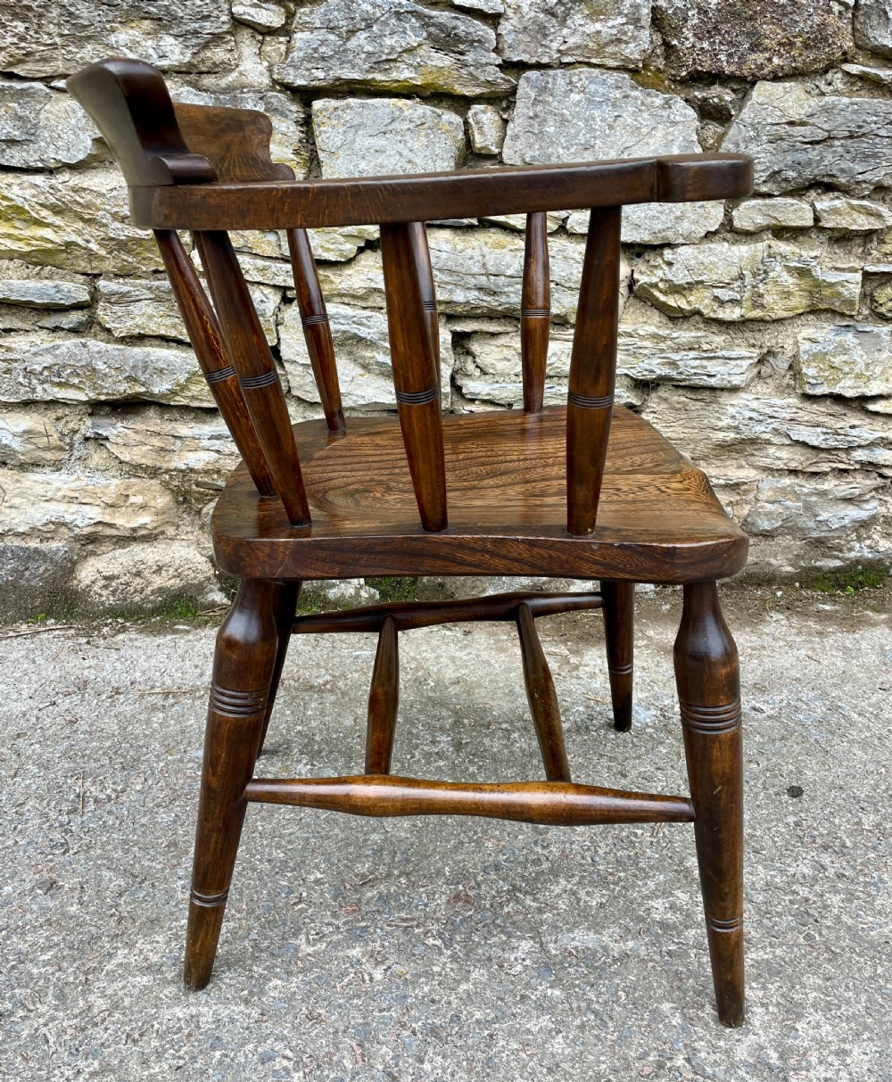 Antique Elm Captains Chair View VII