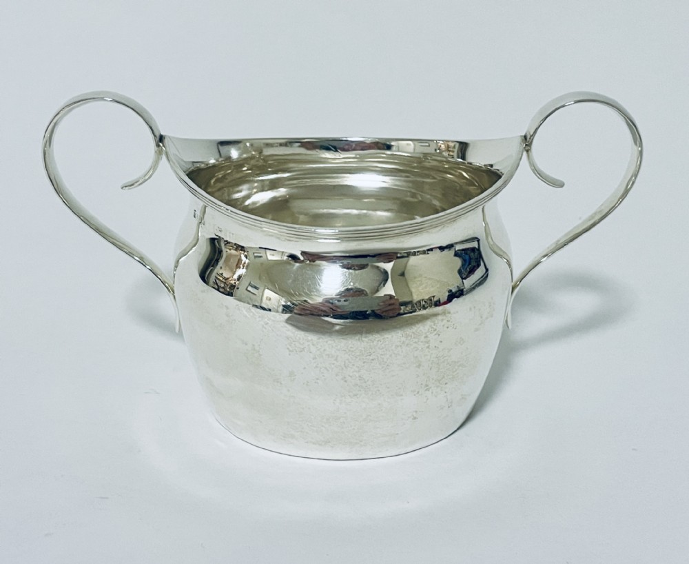 Antique Silver Twin Handled Bowl