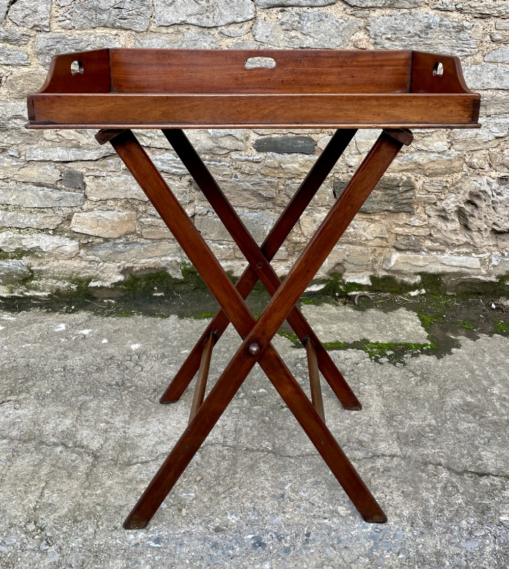 Victorian Mahogany Folding Butler's Tray View II