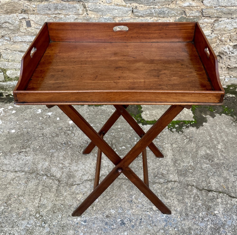 Victorian Mahogany Folding Butler's Tray View III