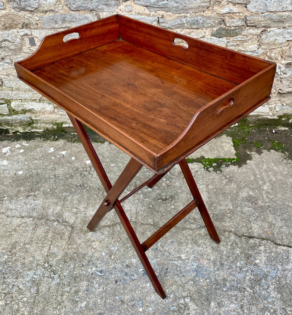 Victorian Mahogany Folding Butler's Tray View IV