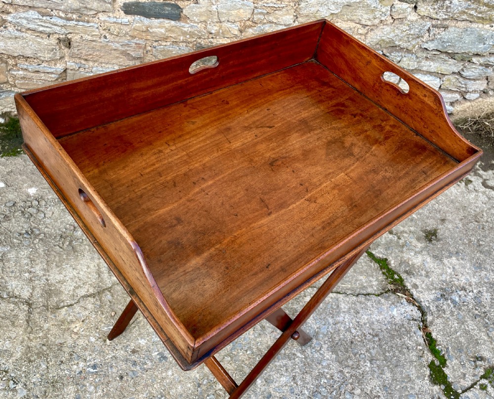 Victorian Mahogany Folding Butler's Tray View V