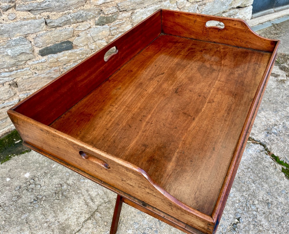 Victorian Mahogany Folding Butler's Tray View VI