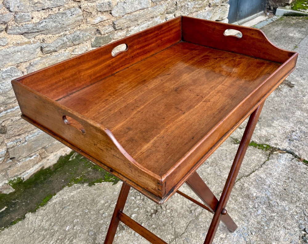 Victorian Mahogany Folding Butler's Tray View VIII