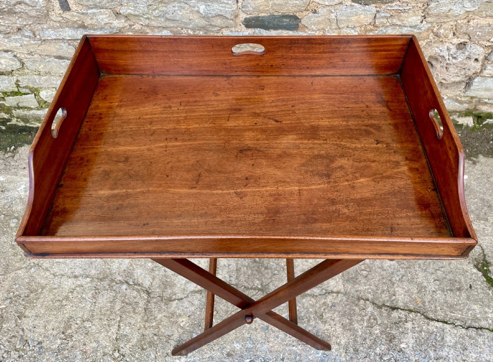 Victorian Mahogany Folding Butler's Tray View IX