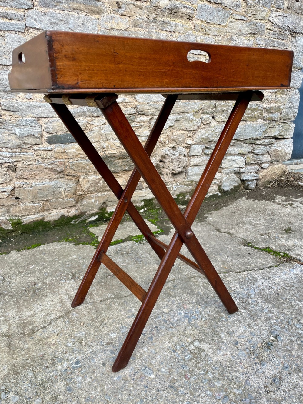 Victorian Mahogany Folding Butler's Tray View X
