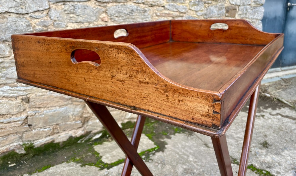Victorian Mahogany Folding Butler's Tray View XIV