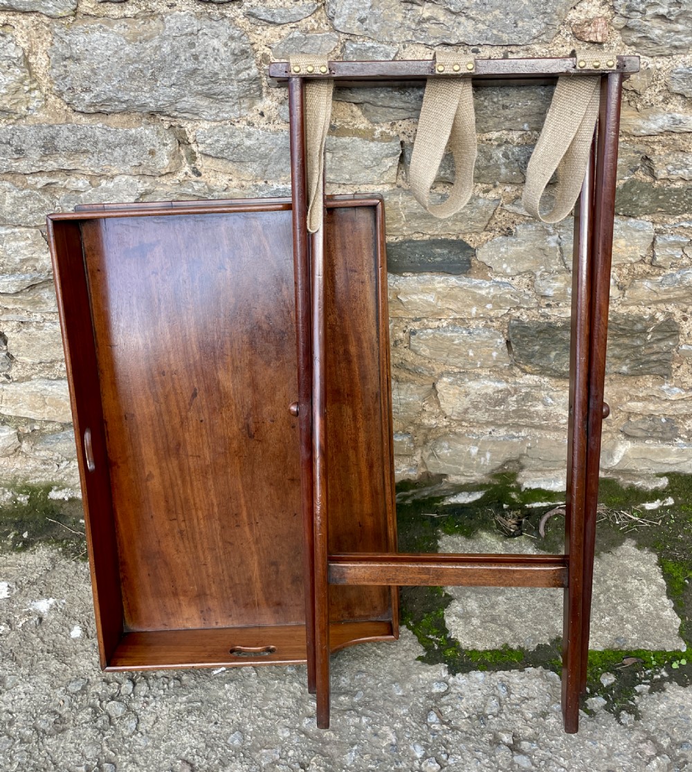 Victorian Mahogany Folding Butler's Tray View XVI