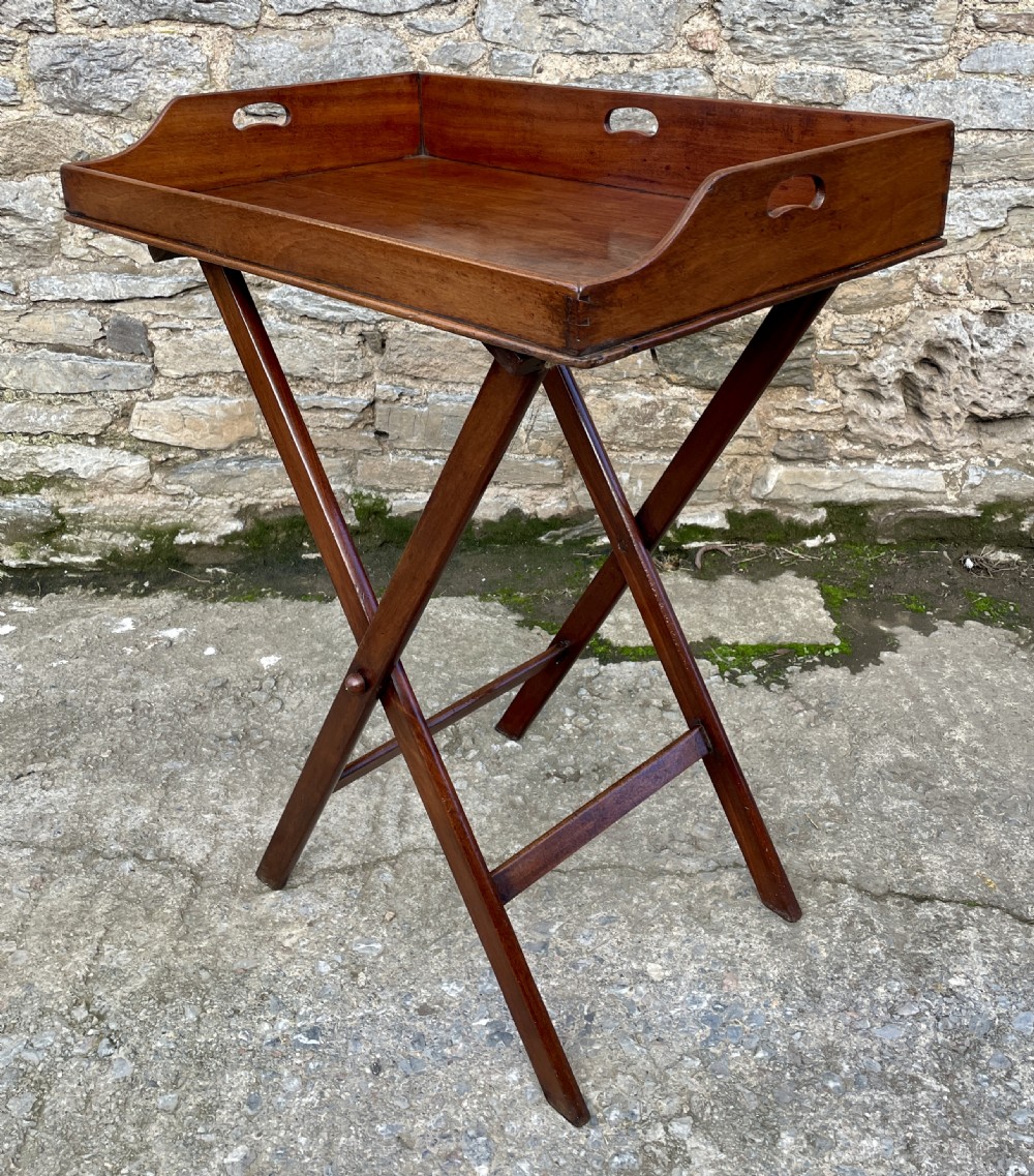 Victorian Mahogany Folding Butler's Tray View XVIII