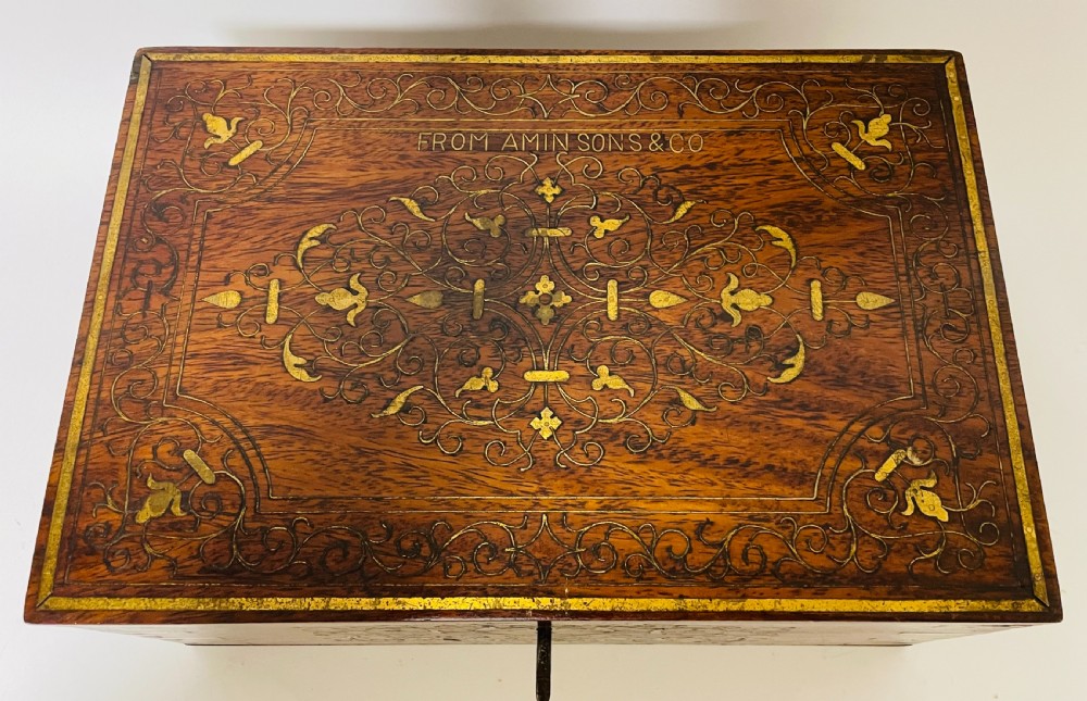 Antique Anglo-Indian Inlaid Work Box View III
