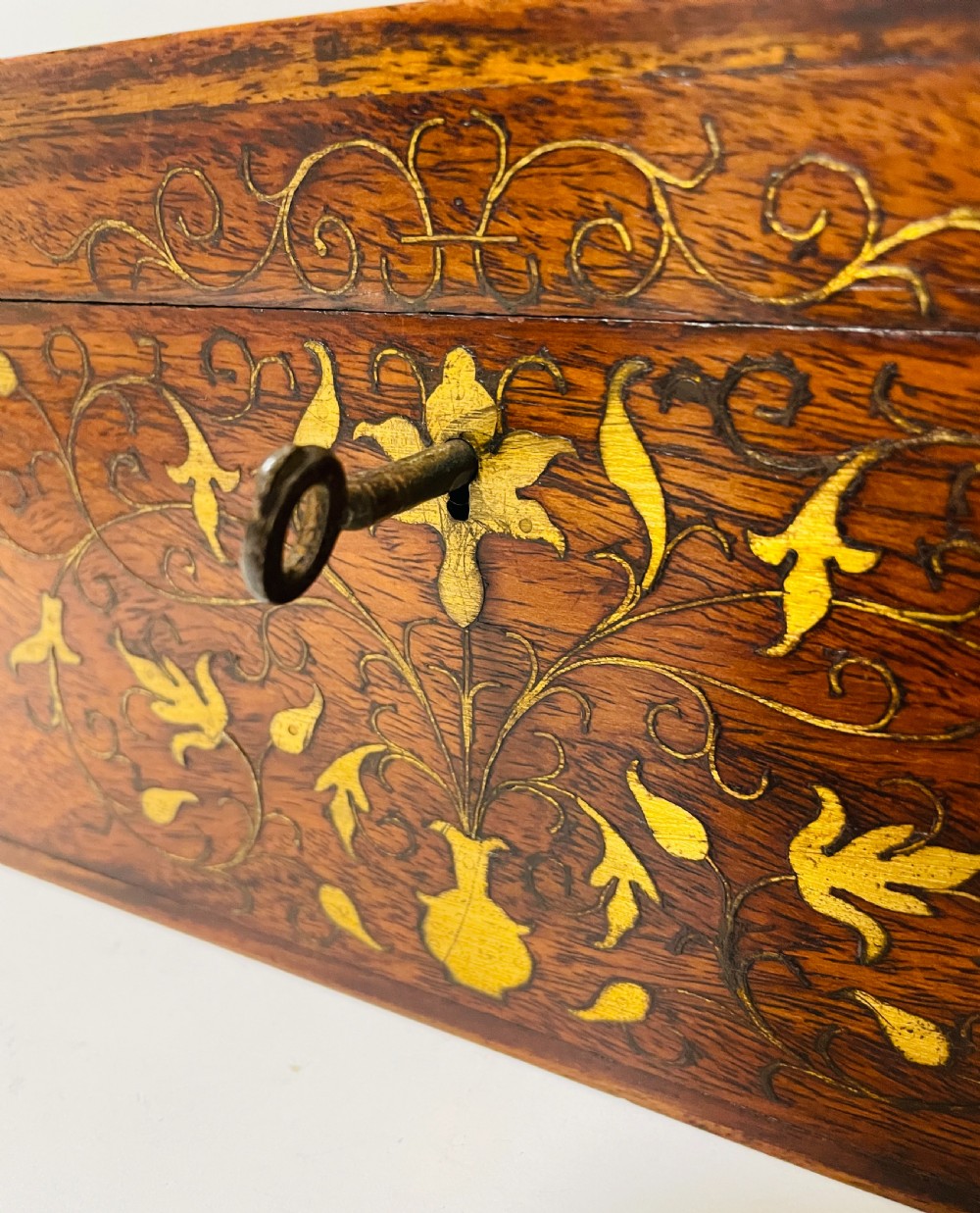 Antique Anglo-Indian Inlaid Work Box View V