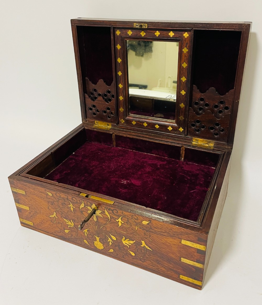 Antique Anglo-Indian Inlaid Work Box View VI