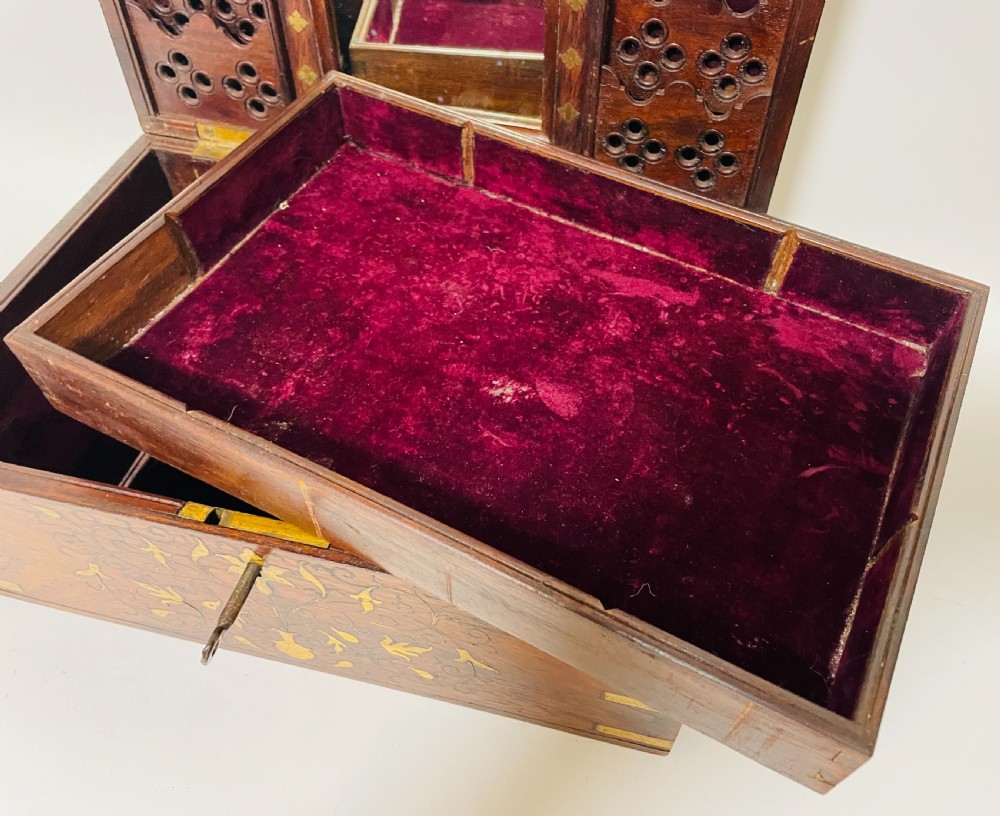 Antique Anglo-Indian Inlaid Work Box View IX