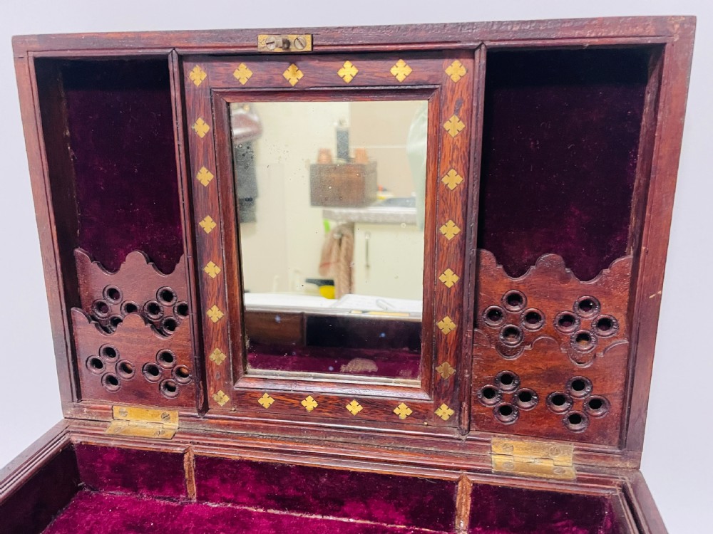 Antique Anglo-Indian Inlaid Work Box View XI