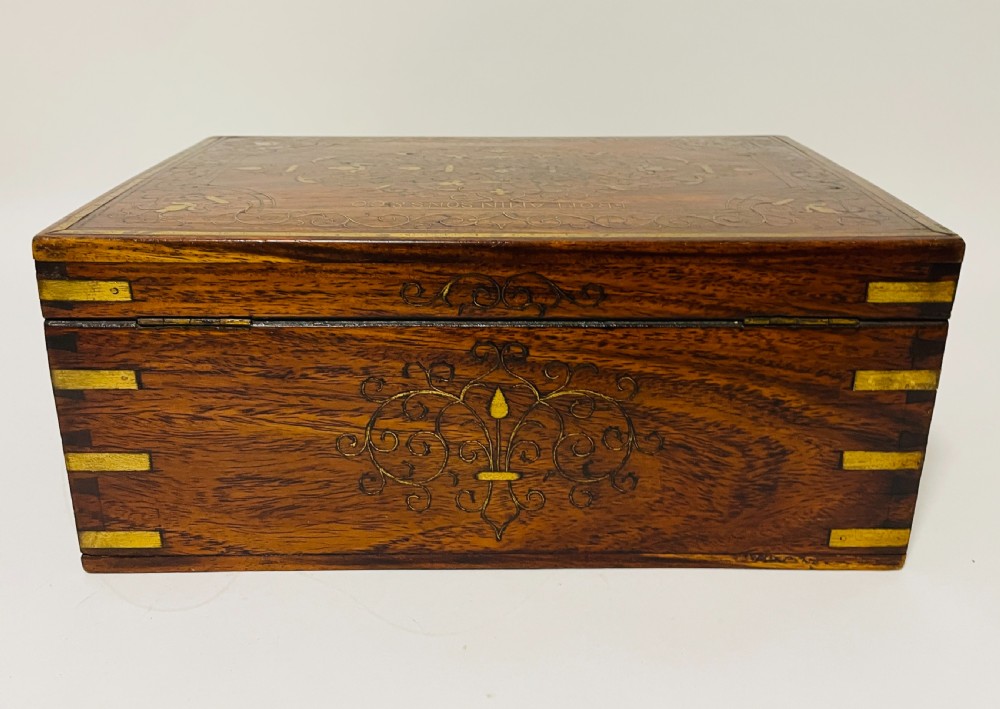 Antique Anglo-Indian Inlaid Work Box View XIV