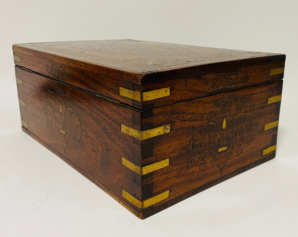 Antique Anglo-Indian Inlaid Work Box View XV