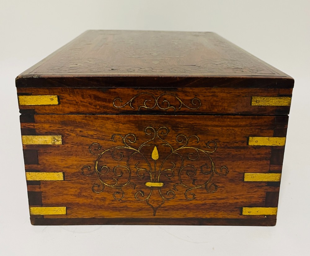 Antique Anglo-Indian Inlaid Work Box View XVI