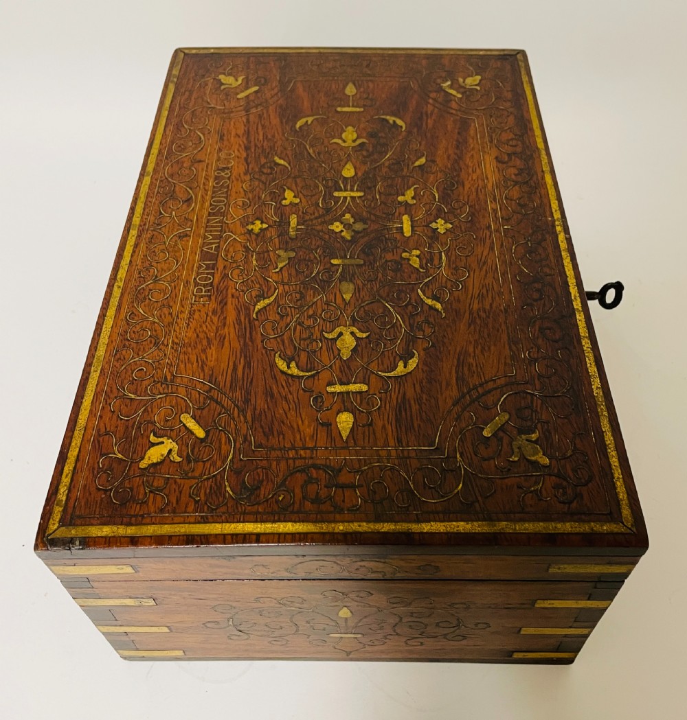 Antique Anglo-Indian Inlaid Work Box View XVII
