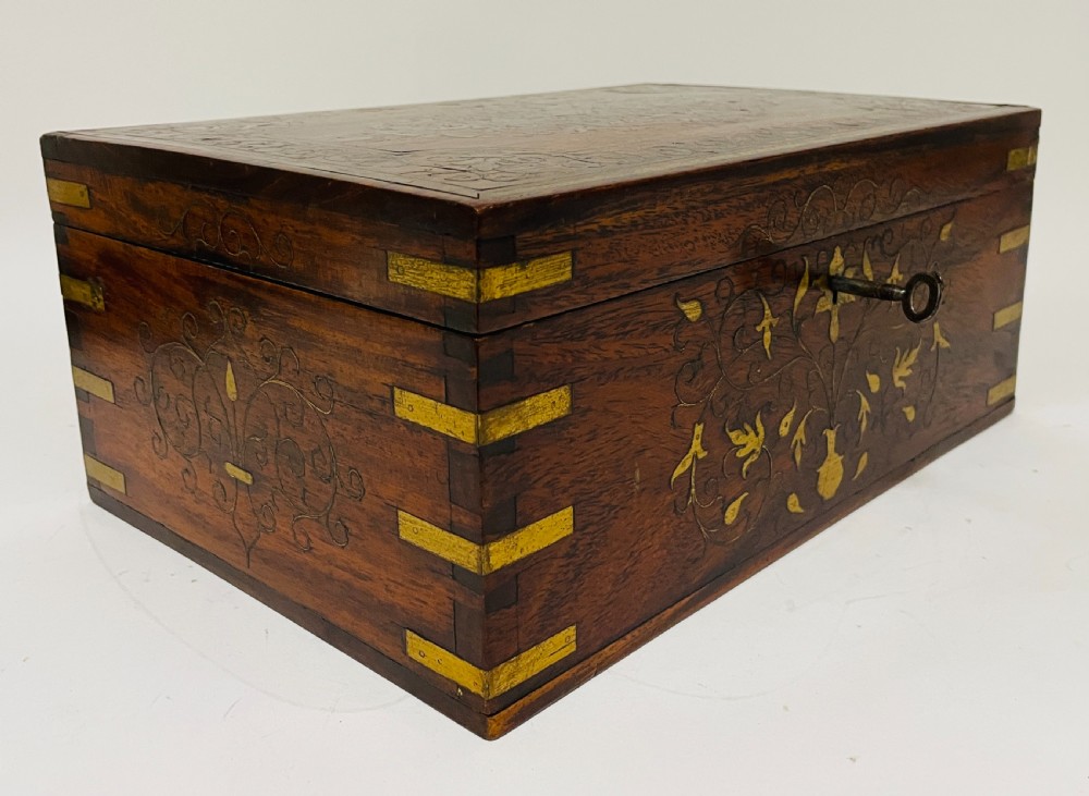 Antique Anglo-Indian Inlaid Work Box View XVIII