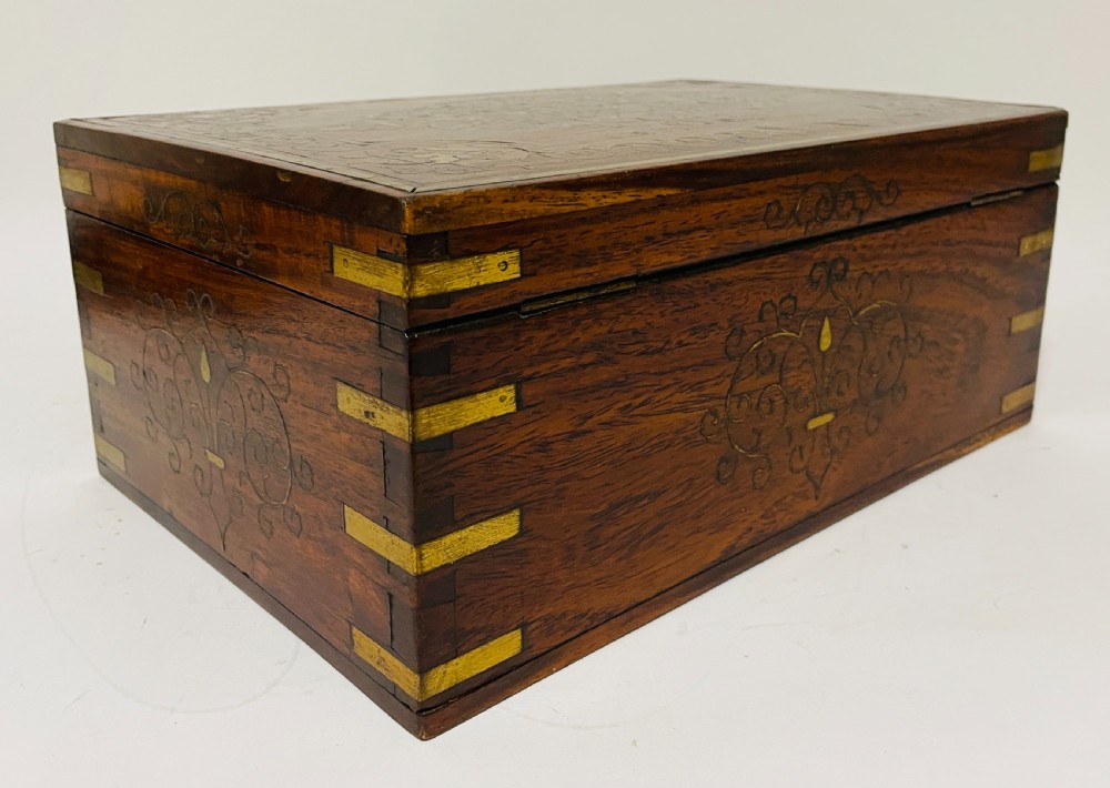 Antique Anglo-Indian Inlaid Work Box View XXI