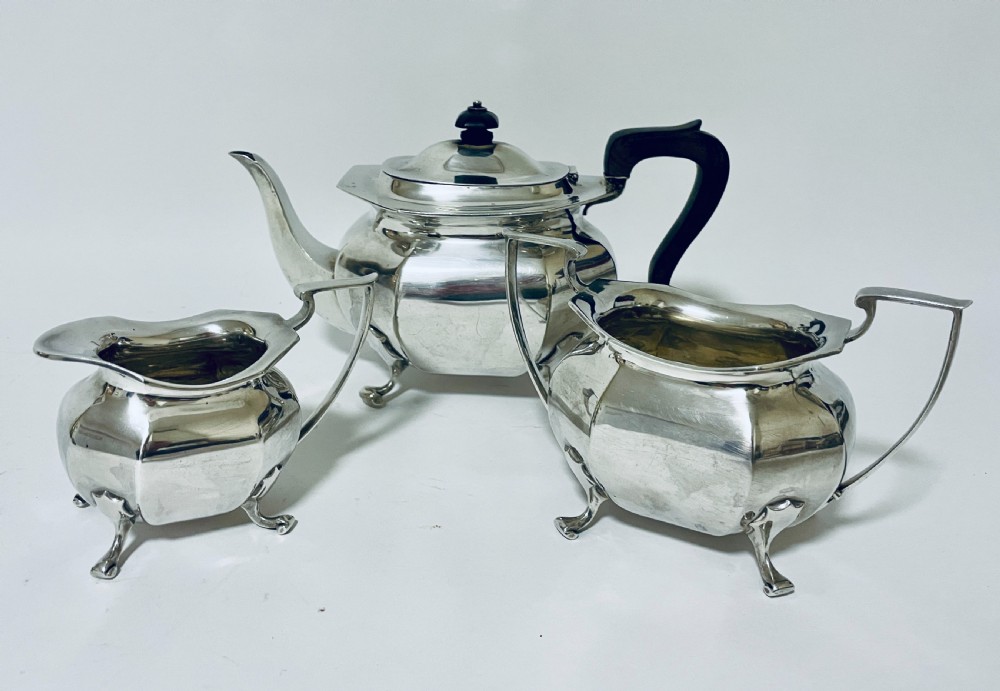 Antique Silver 3 Piece Tea Service