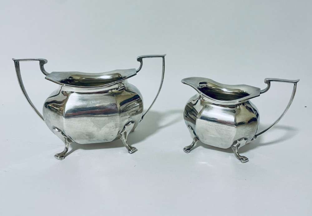 Antique Silver 3 Piece Tea Service View VII
