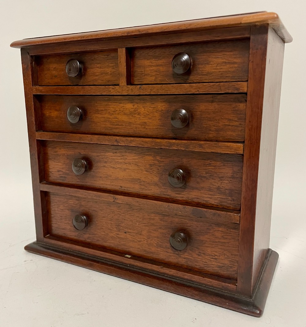 Victorian Mahogany Apprentice Chest of Drawers View III