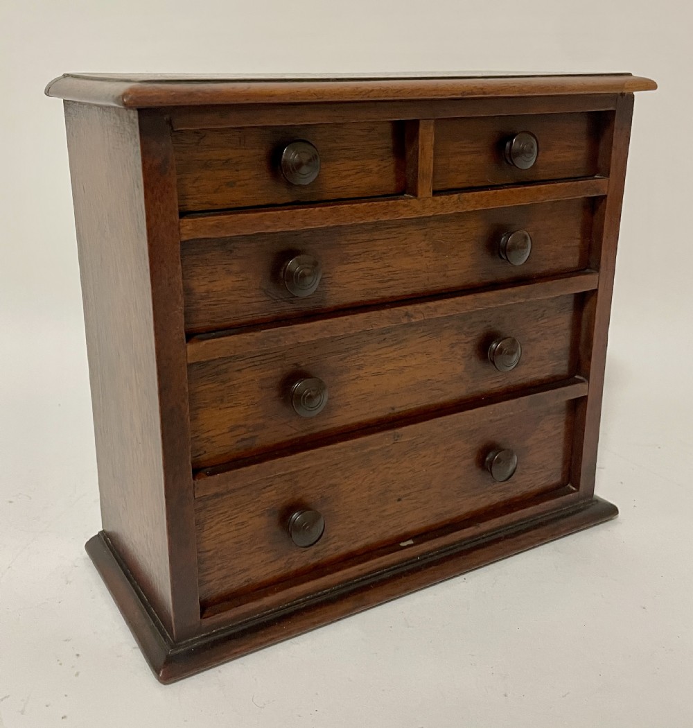 Victorian Mahogany Apprentice Chest of Drawers View IX
