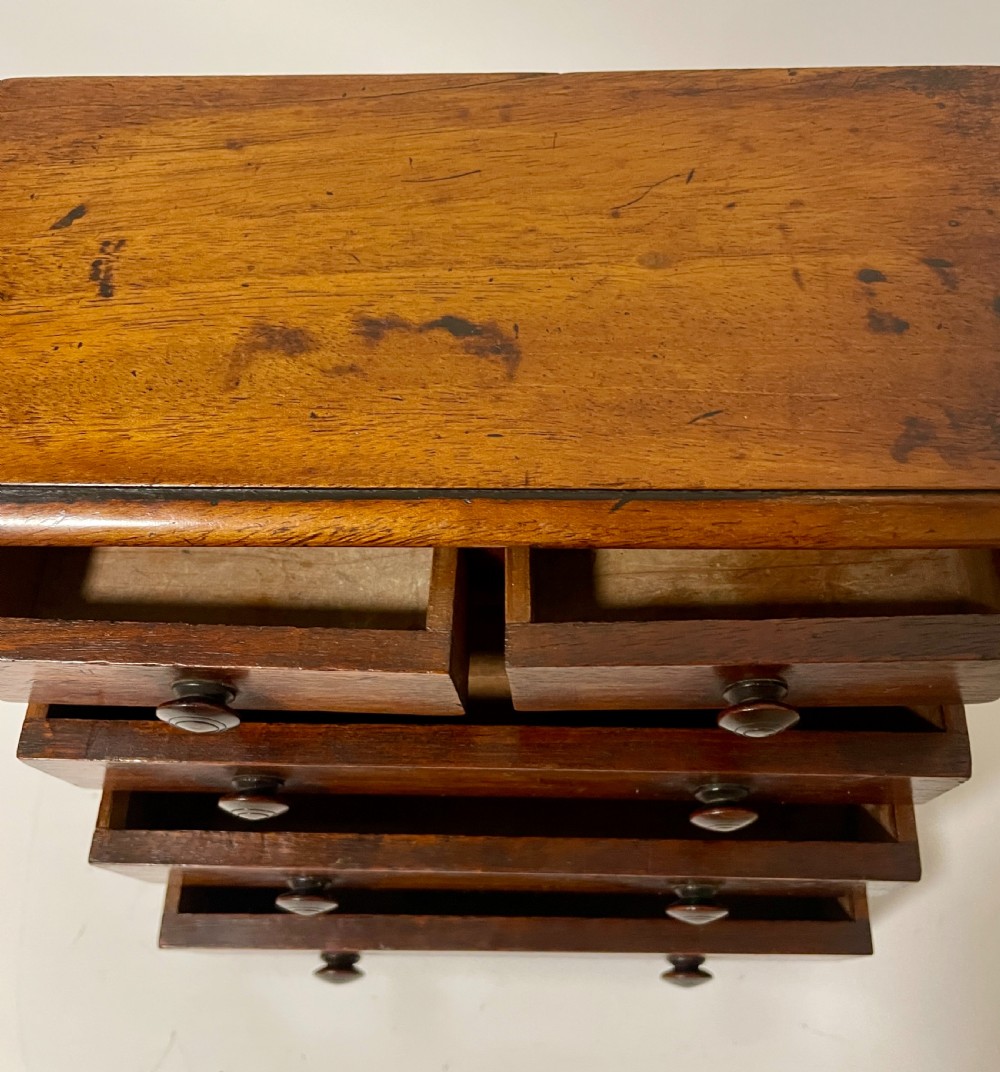 Victorian Mahogany Apprentice Chest of Drawers View XII
