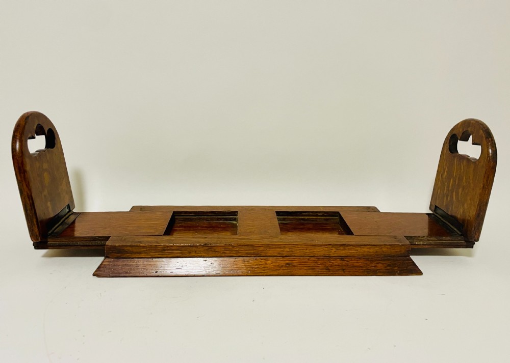 Antique Oak Book Slide View VIII