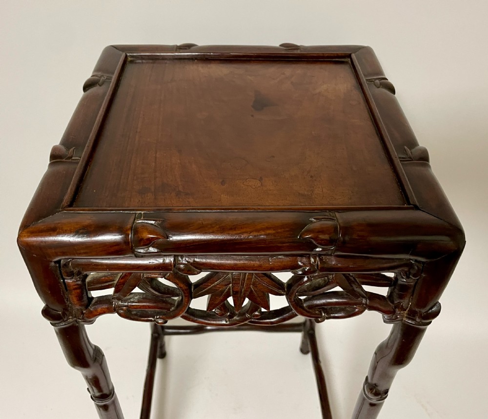 Antique Chinese Carved Occasional Table View IX
