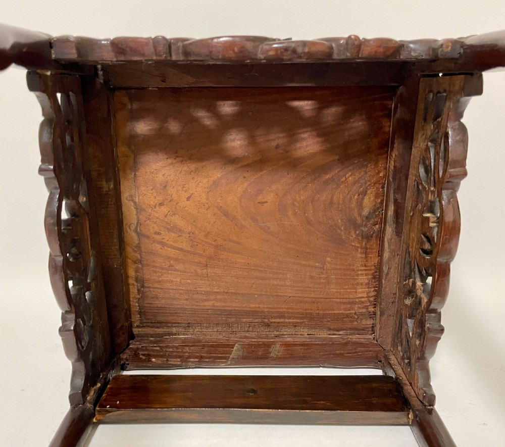 Antique Chinese Carved Occasional Table View XIII