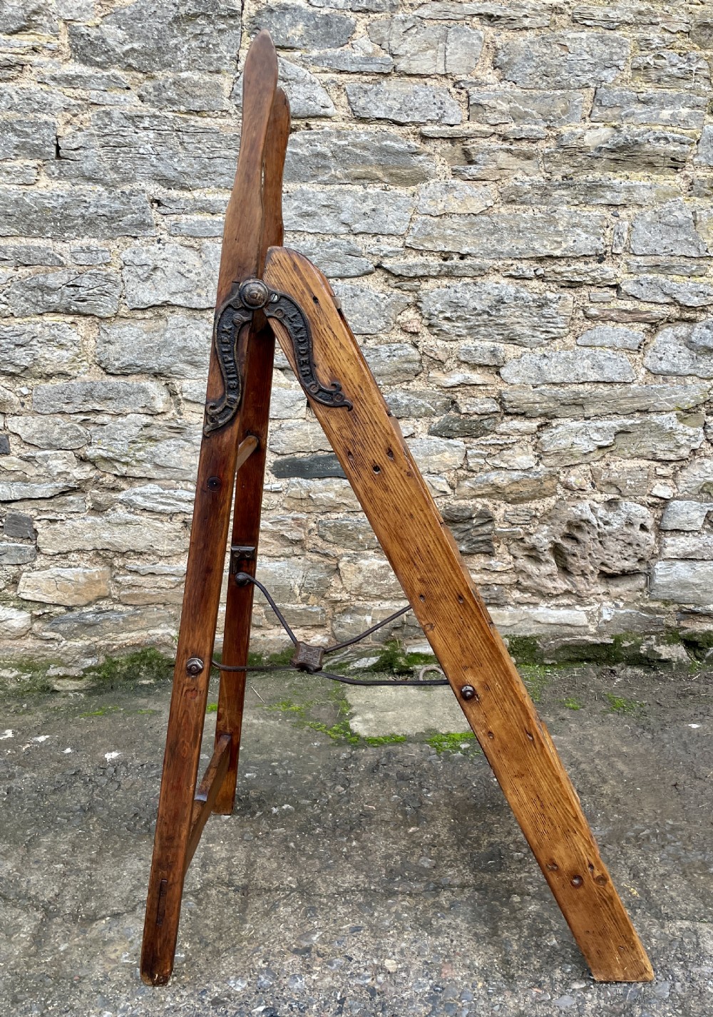 Edwardian Pine Simplex Step Ladder View XVIII