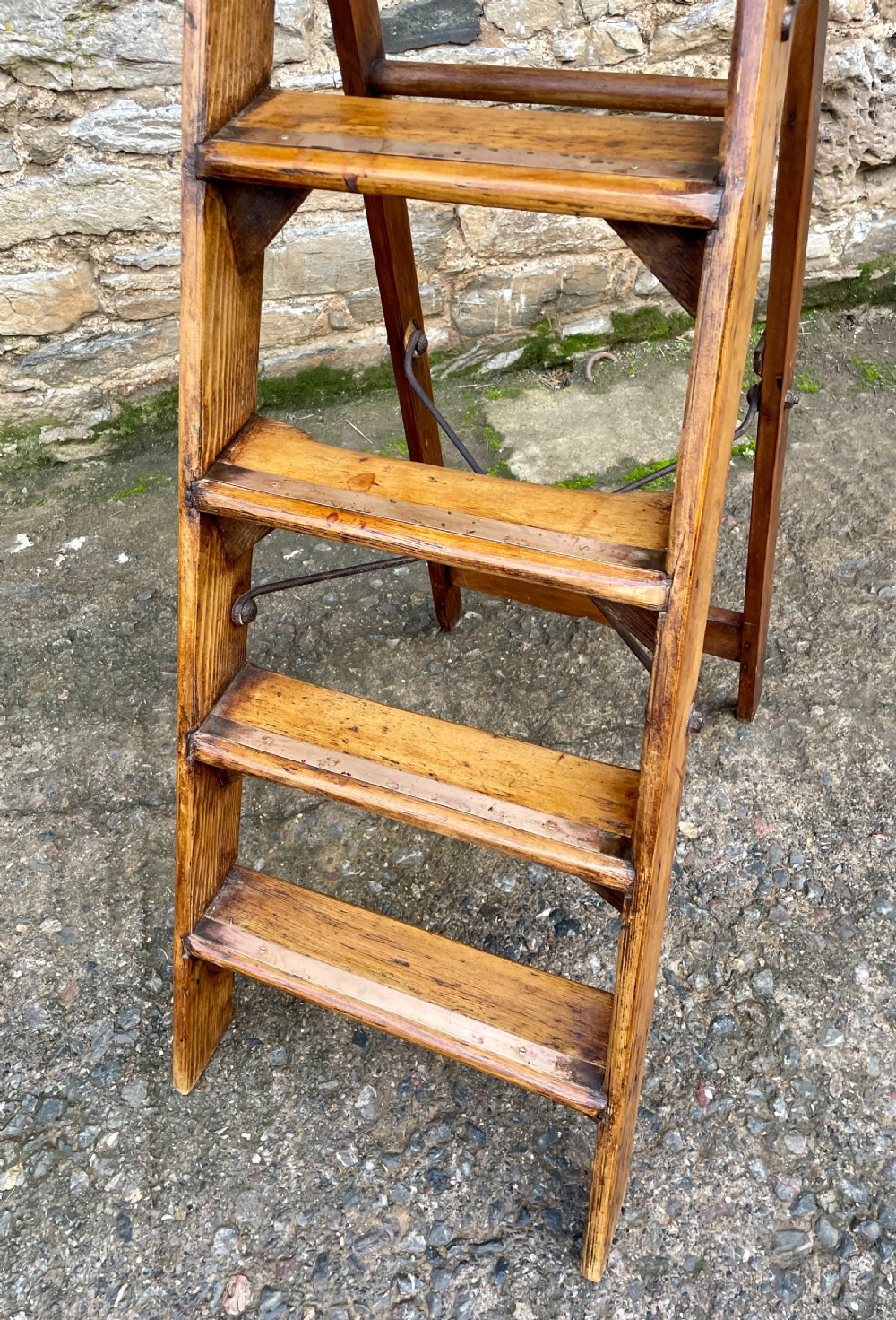 Edwardian Pine Simplex Step Ladder View XIX