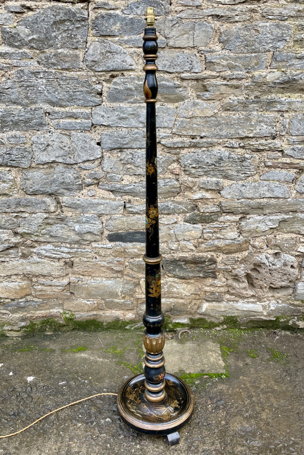 Antique Chinoiserie Standard Lamp