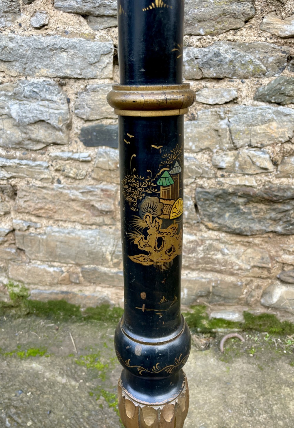 Antique Chinoiserie Standard Lamp View VI