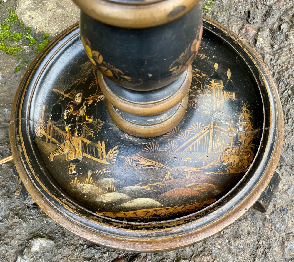 Antique Chinoiserie Standard Lamp View VII