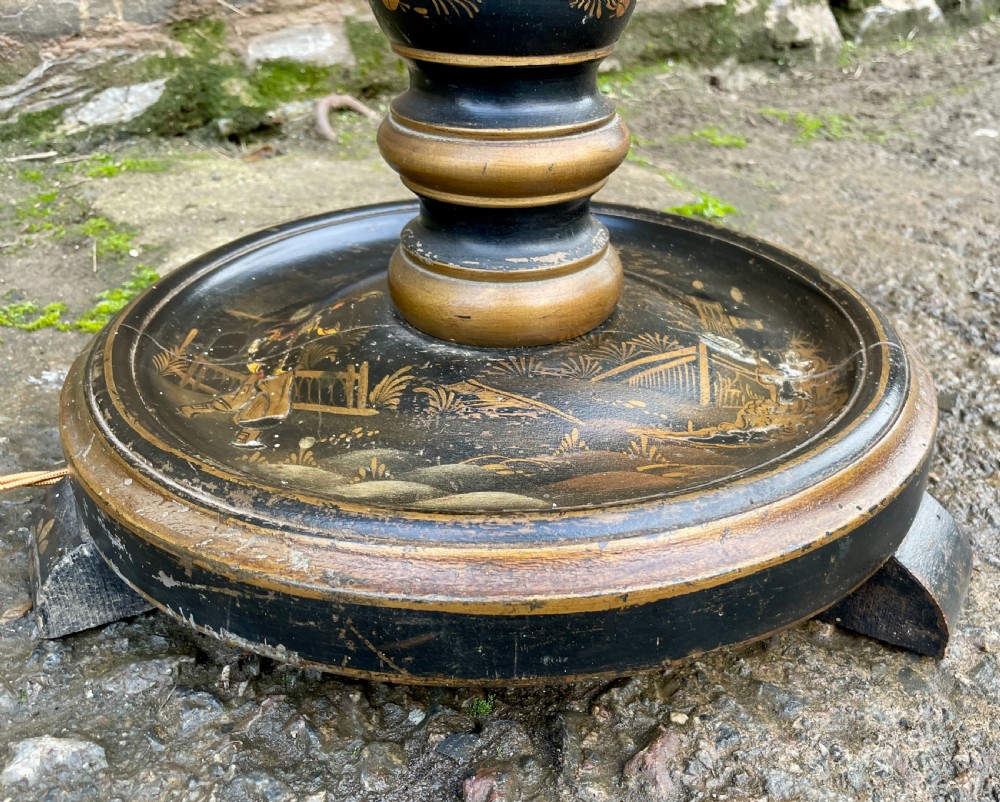 Antique Chinoiserie Standard Lamp View IX