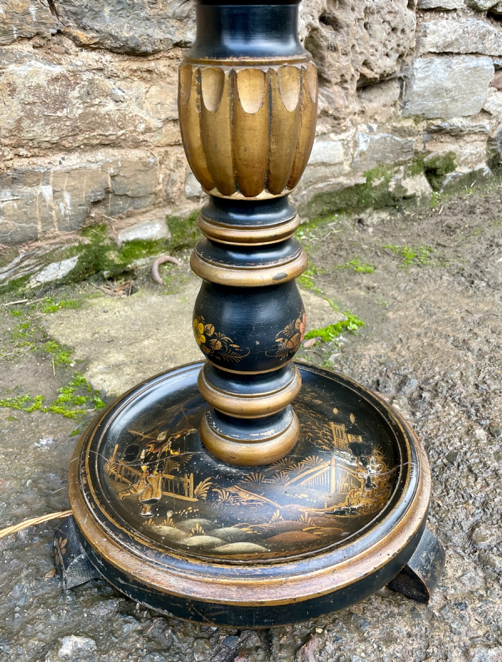 Antique Chinoiserie Standard Lamp View X