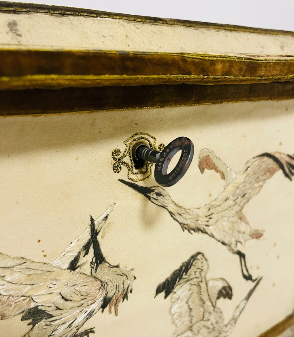 Antique French Embroidered Box
 View III